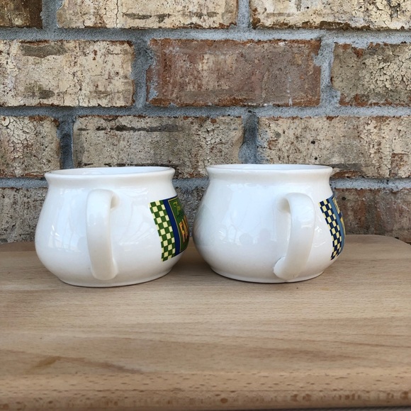 Vintage  Set Of 4 DAT'L DO-IT INC DDI Farm Signs  Soup Mugs Bowls Cups - Picture 8 of 14